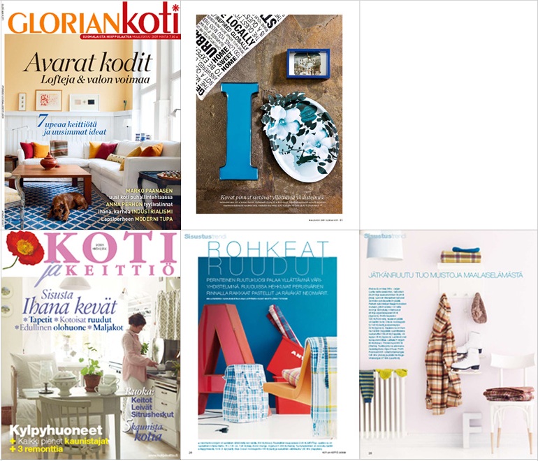 Character tuotteita 'Glorian koti' ja 'Koti ja keitti�' lehdiss�